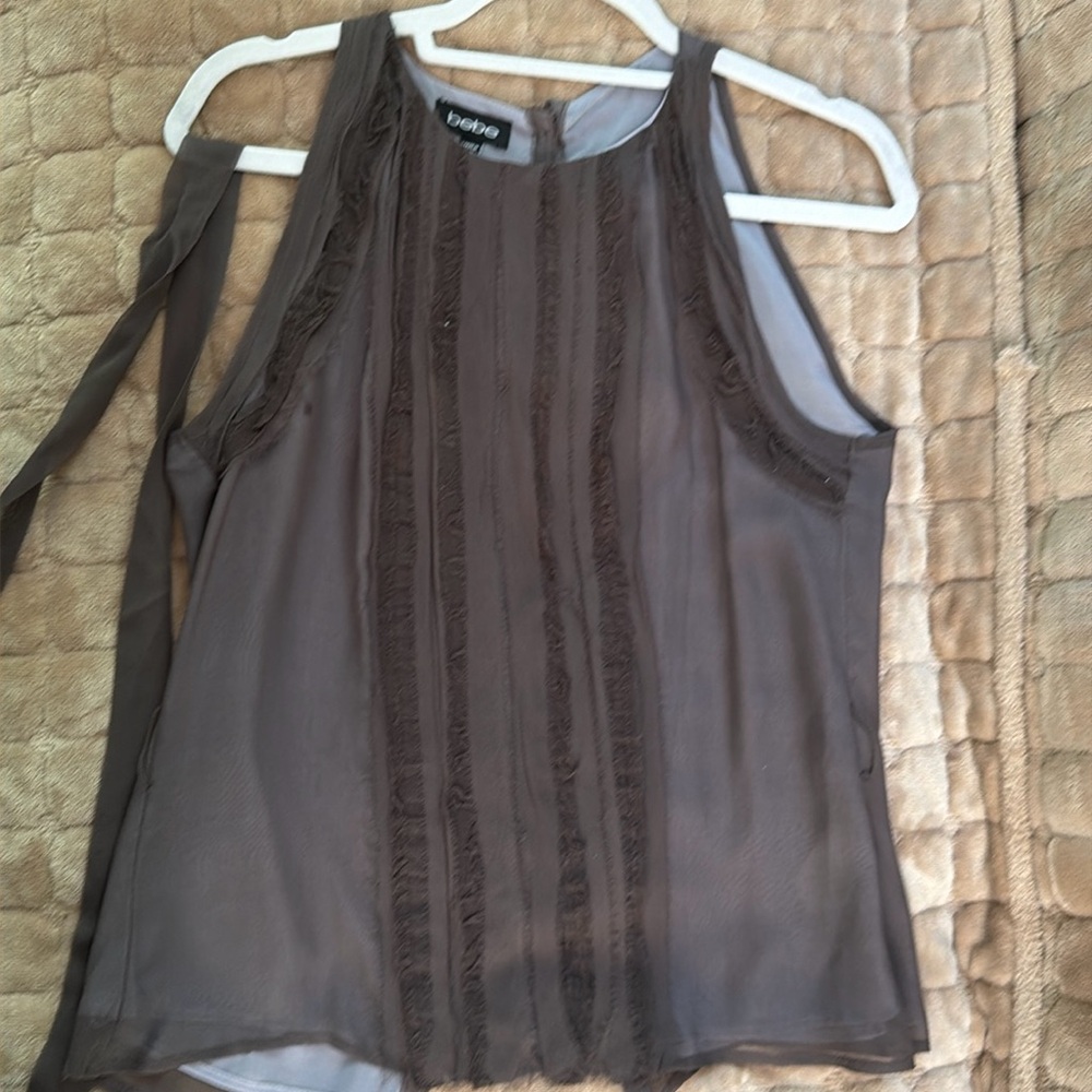 Bebe 100% silk top